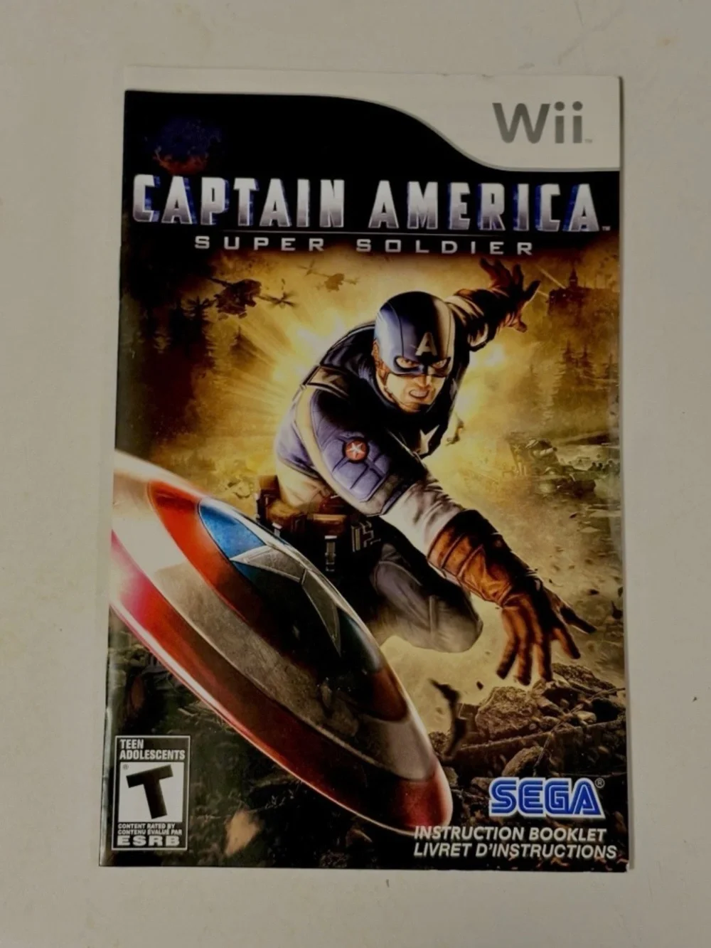 Sega Captain America Super Soldier Nintendo Wii Complete CIB Manual Included